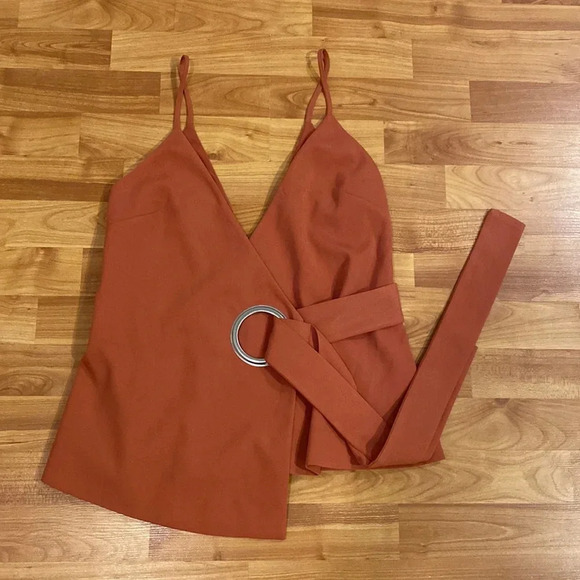 NWT C/Meo Collective On the Line Tank in Burnt Sienna - Picture 2 of 5